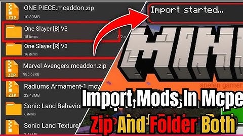 how to import addon to minecraft pe 1.21