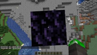 how to make ANY BLOCK have gravity in vanilla minecraft (command) #shorts