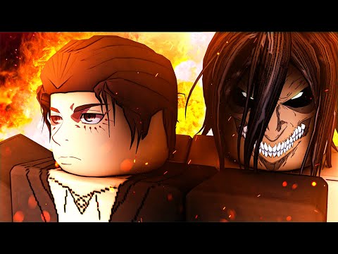 I Became Eren Yeager In This Roblox Attack On Titan Game...