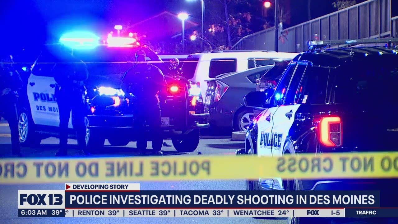 Police investigate deadly Des Moines shooting | FOX 13 Seattle - YouTube