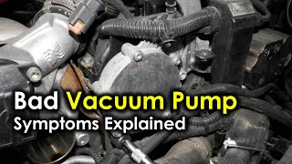 Signs of failing or bad car vacuum pump | Brake vacuum pump symptoms