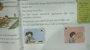 Class 1st EVS Environmental Science Chapter 9 Safety first