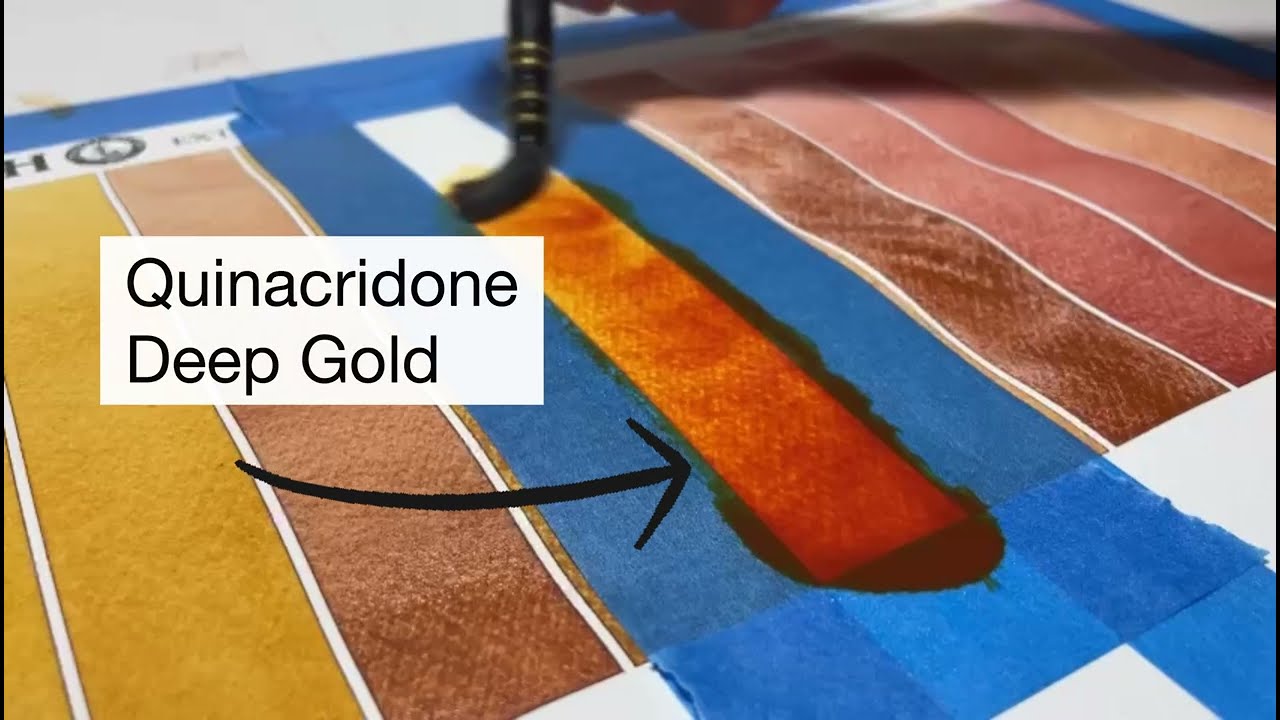 Quinacridone Deep Gold Watercolor - DANIEL SMITH Artists' Materials