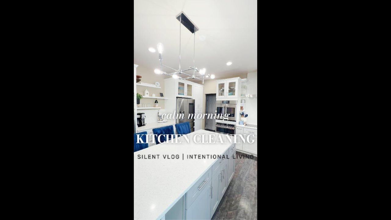 Calm Morning Kitchen Cleaning (Silent Vlog)