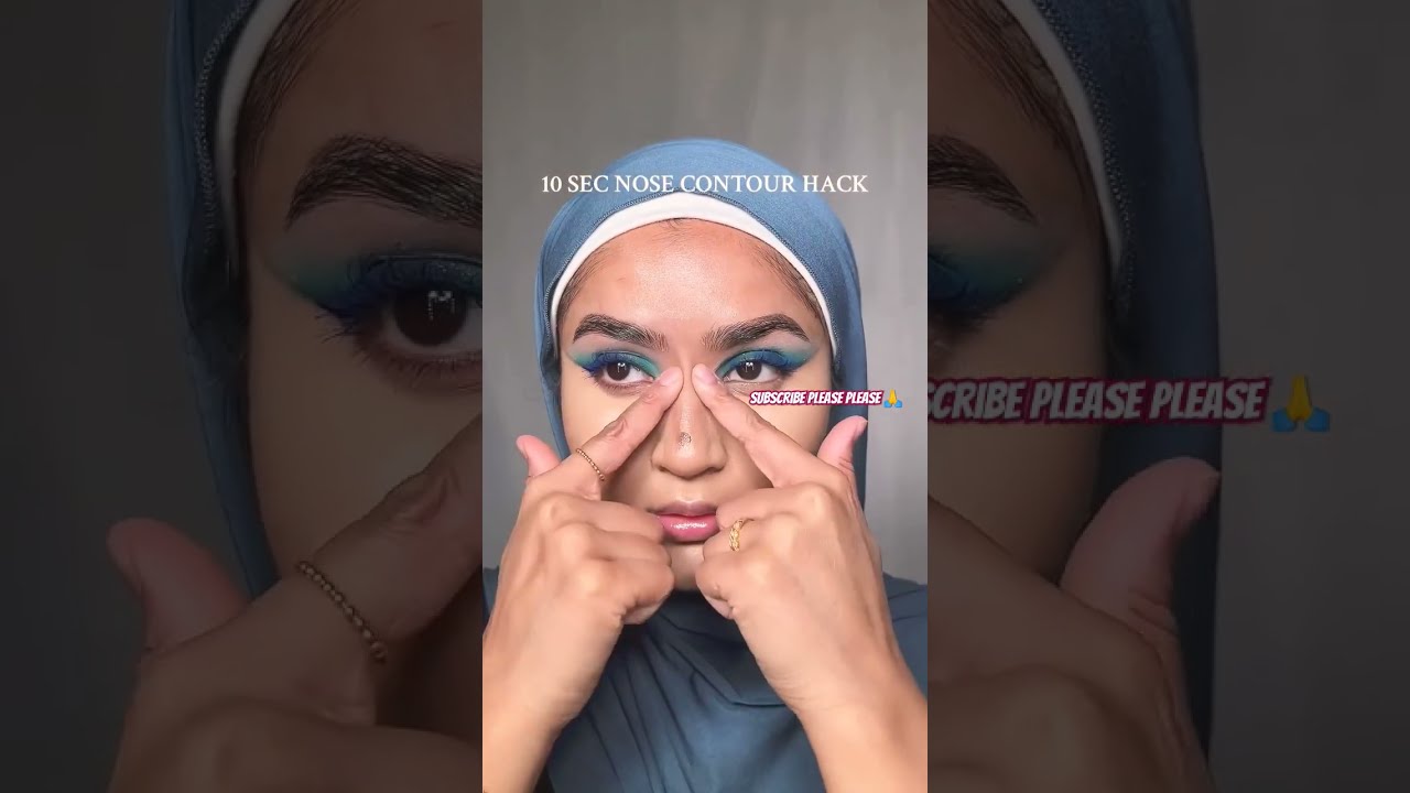 Ayesha Begum 10 Sec Nose Counters Hacks Ayshabegum Contour Hack For Button Nosetutorial Yt 