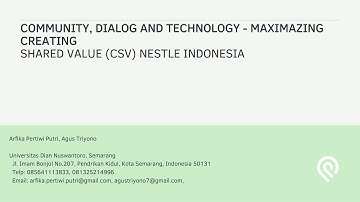 Creating Shared Value Nestle Indonesia