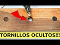 La Mejor Forma De Esconder Los Tornillos En La Madera