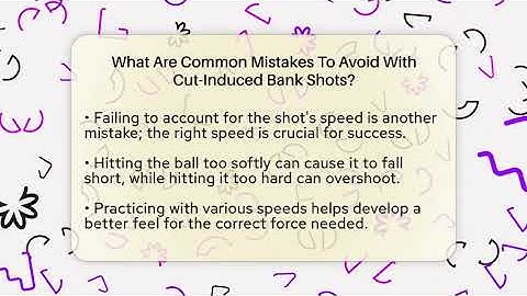 What Are Common Mistakes To Avoid With Cut-Induced Bank Shots? - Billiards Hustlers