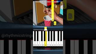What the #5 - Amanda The Adventurer Animation (@GH.S) | Easy Piano Tutorial #shorts