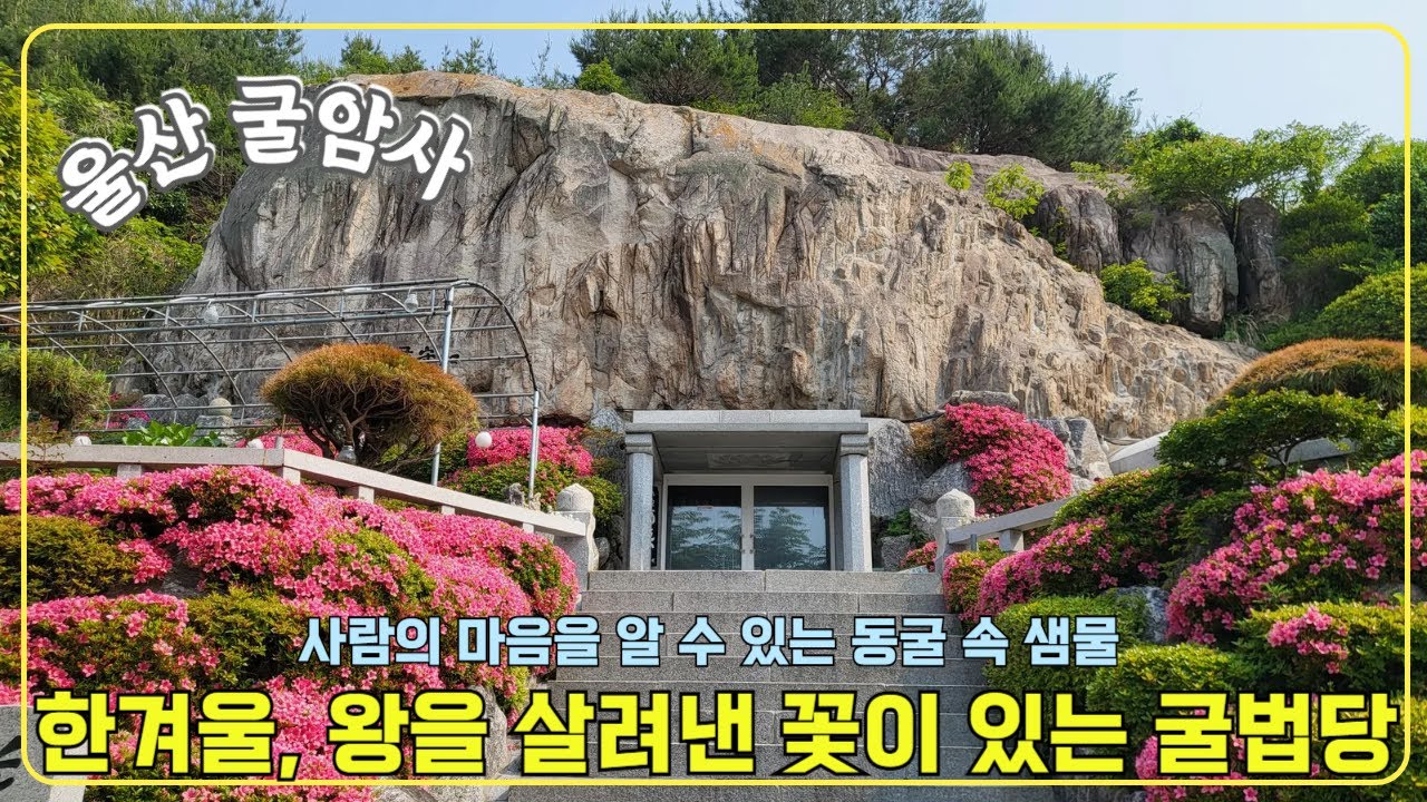 [울산 언양-굴암사] 한겨울, 왕을 살려낸 도화꽃이 있는 굴법당/ 사람의 마음을 알수있는 동굴 속 샘물(염천) / 언양맛집추천(가정식당)