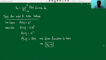 Fourier series of function with  period 2pi