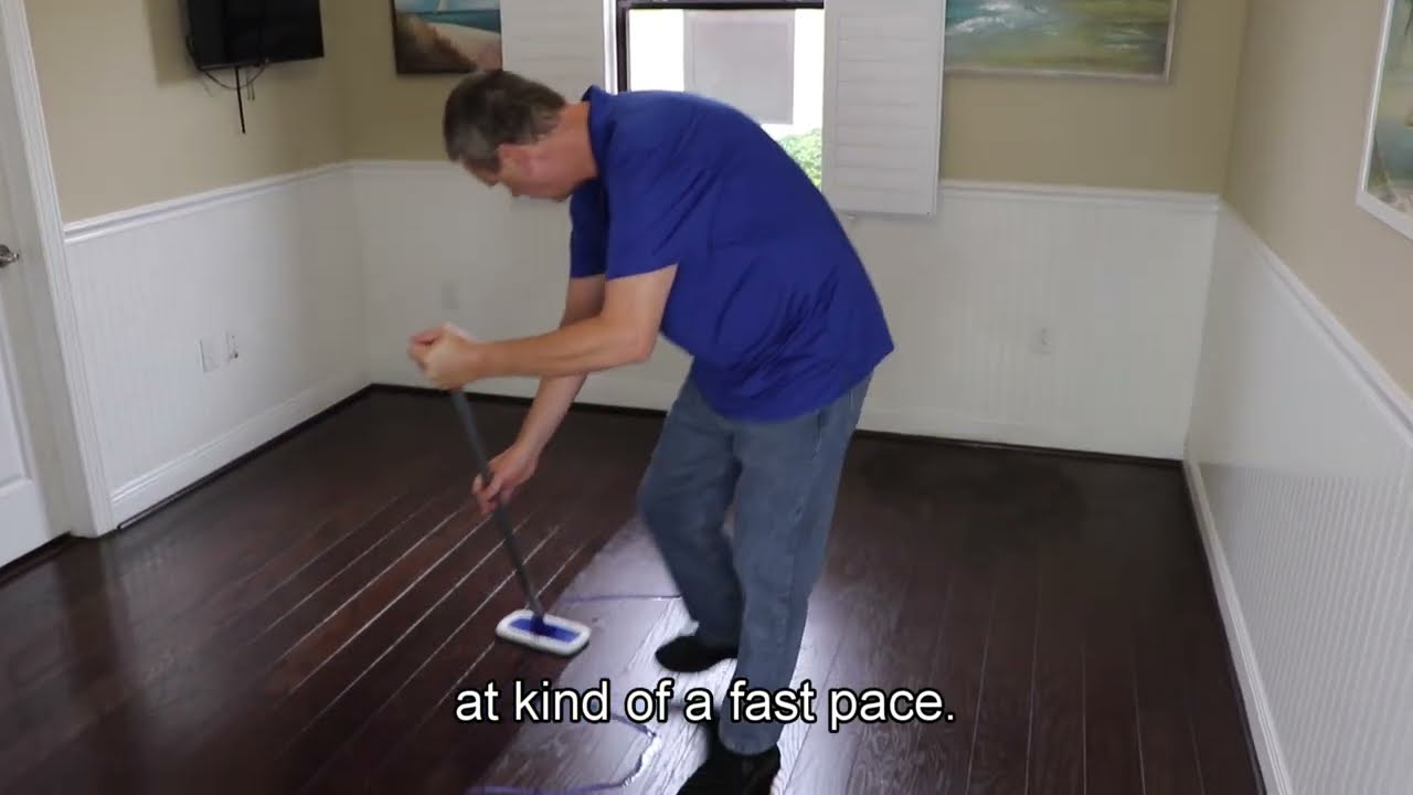 Restore wood floor shine with Restore-eez (Make your floors shine again with very little effort)