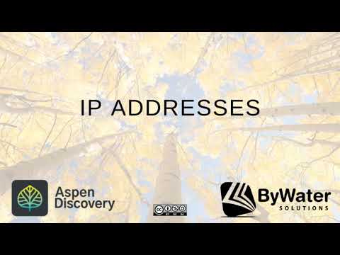 Managing IP Addresses in Aspen