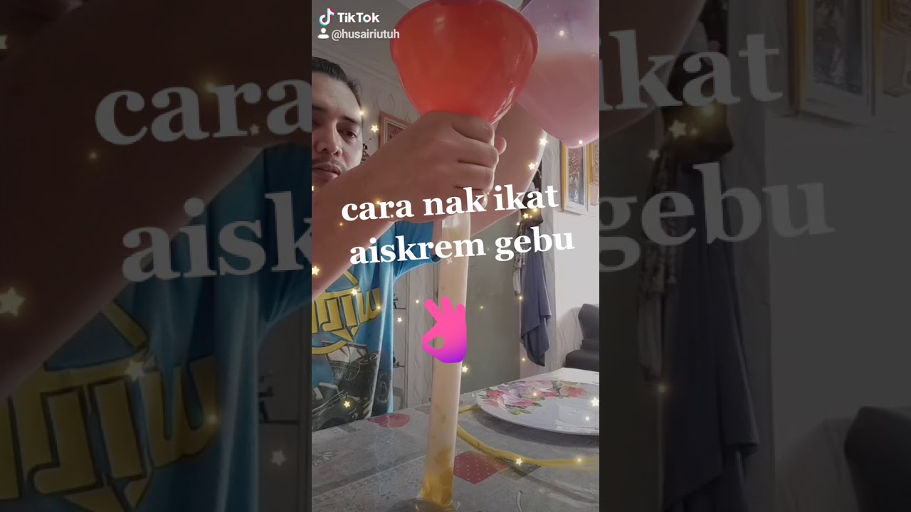 Cara nak ikat aiskrem gebu - YouTube