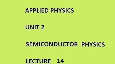 drift and diffusion currents in a semiconductor