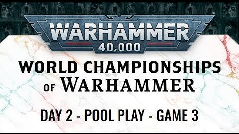 Warhammer 40,000 - Round 3 - World Championships of Warhammer 2025 - Dark Angels vs. World Eaters