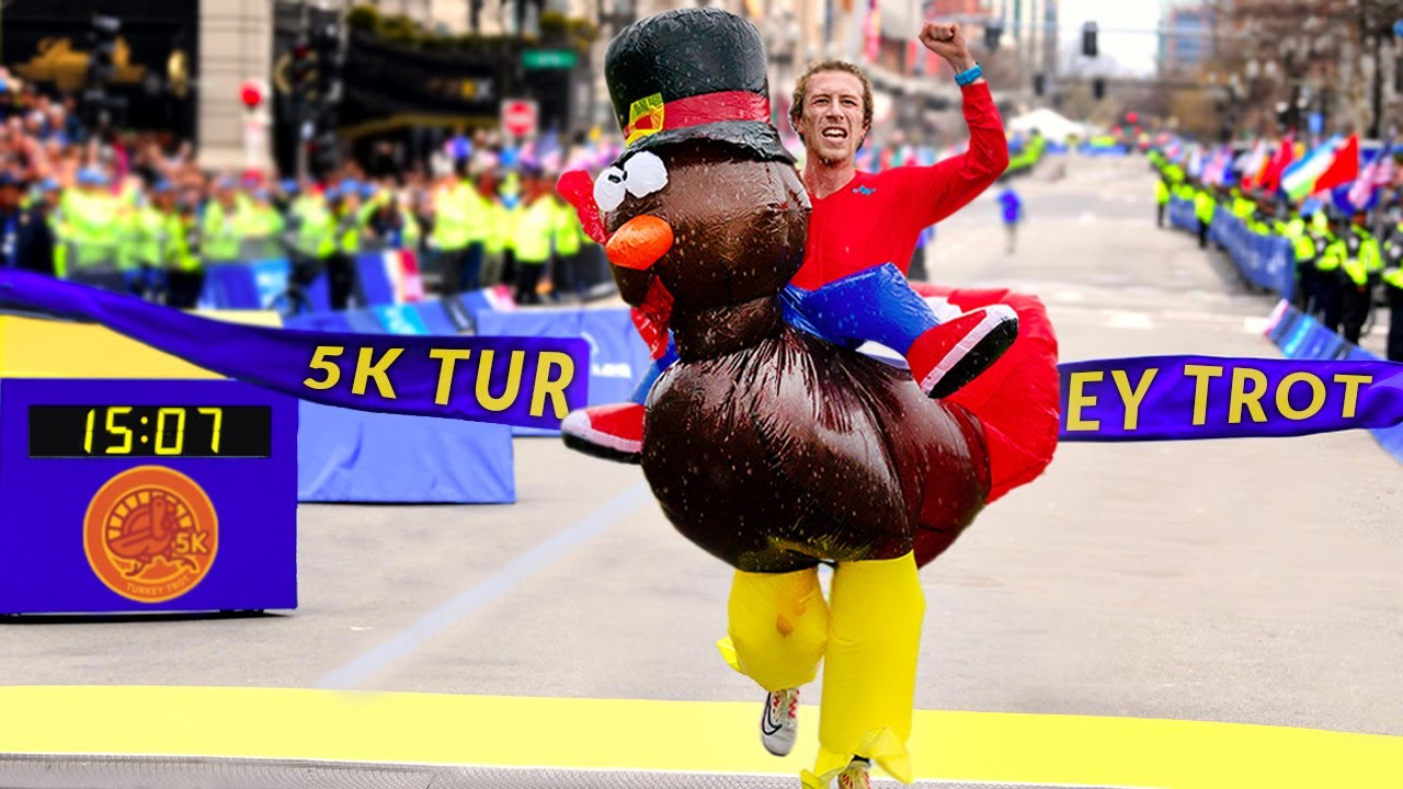 I tried to win a 5K dressed as a Turkey