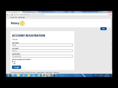 How to Register in MY ROTARY
