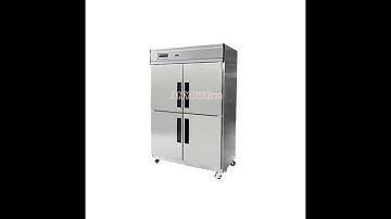 Tủ đông inox 4 cánh DD1100-4I | Tủ mát inox 4 cánh MD1100-4I | Tủ đông mát inox 4 cánh DM1100-4I