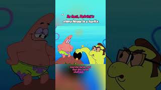 Did you know that patrick star's house is a turtle  #shorts #spongebob