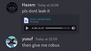 if Hazem did a voice reveal..