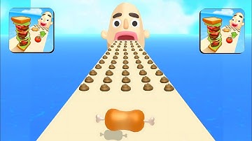 SANDWICH RUNNER(Burger Run) vs RAGDOLL BREAK - All Levels SpeedRun Gameplay-walkthrough ,Part#319.