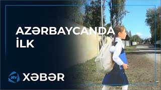 Azərbaycanda Maraqlı Yenilik Yol Kənarına Məktəbli Maketi Qoyuldu