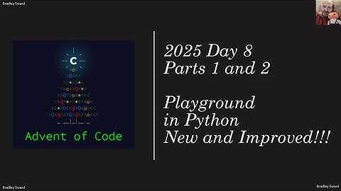Advent of Code 2025 - Day 08 -  Playground  in Python - Now More Heapsorty!