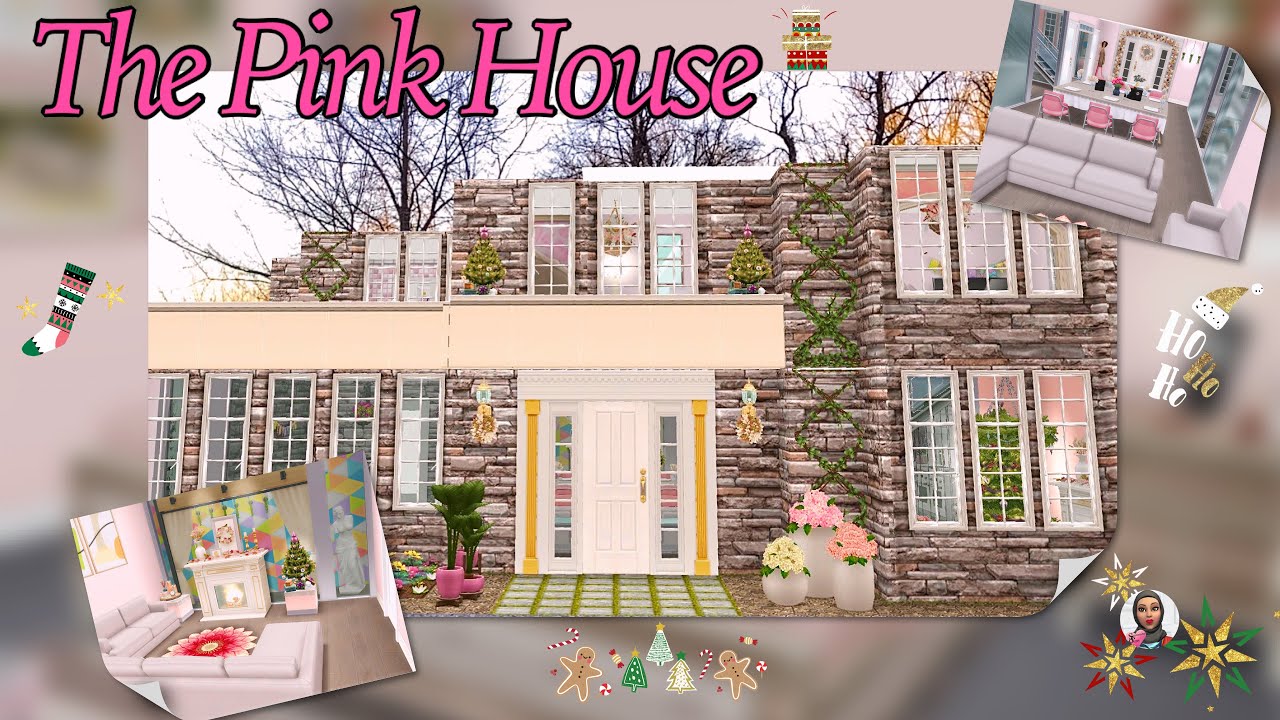 Sims Freeplay✨ The Pink House✨ Ar House tour✨ speed build✨