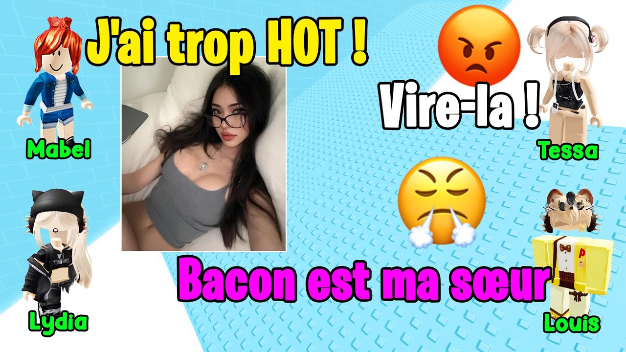 HISTOIRE ROBLOX | Mes amis m'ont forcé à mettre ma sœur à la porte parce qu'elle est une Bacon 🥑