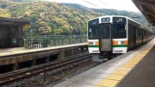 211系天国中央西線　定光寺駅 旅客列車ウォッチング