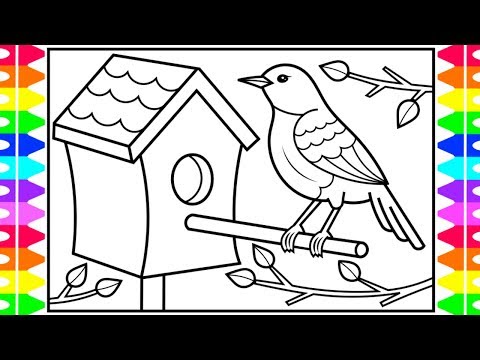 how-to-draw-a-bird-for-kids-|-bird-drawing-and-coloring-pages-for-kids-💙💚💜💖