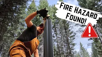 How Blocked Was It? Cleaning Our Tiny Wood Stove Chimney