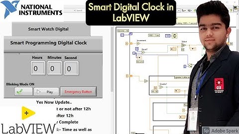 LabVIEW | How to make a Digital Clock | Real time project | LabVIEW Programming | Labview 2020