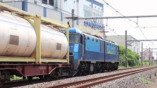 ブルーサンダーEH200-19タキ2088レにE231系がまるかぶり・2026/7/15