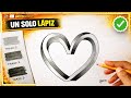 Cómo Dibujar un CORAZÓN INFINITO con un solo lápiz - Dibujemos Juntos 