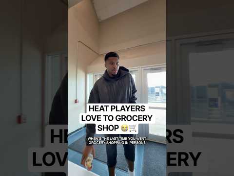 Some of the HEAT players haven't grocery shopped in a while 😂