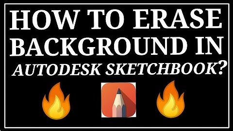 How to erase background in Autdesk Sketchbook /Autodesk Sketchbook Tutorial🔥🔥