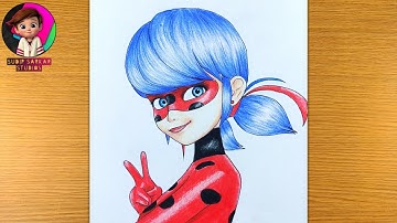 Miraculous Ladybug Drawing Easy | How to draw miraculous ladybug step by step
