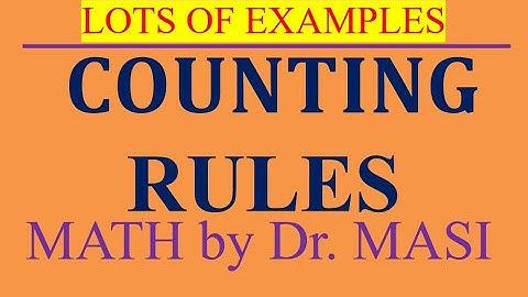 Counting Rules