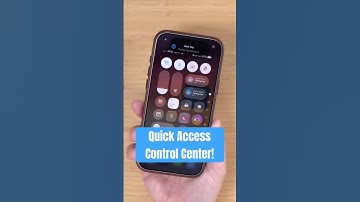 Quick Access iPhone Control Center! #iphonetips #shortcuts
