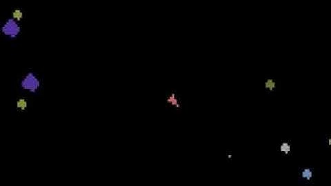 Asteroids - Atari 2600 - Gameplay 🎮