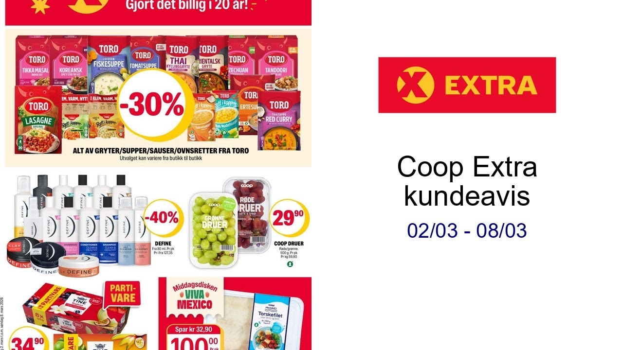 Coop Extra kundeavis 02/03 - 08/03
