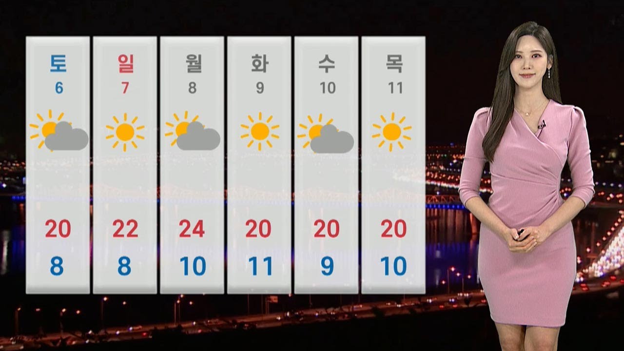 [날씨] 내일 포근하고 공기 깨끗…새벽까지 일부 서쪽 '비' / 연합뉴스TV (YonhapnewsTV)