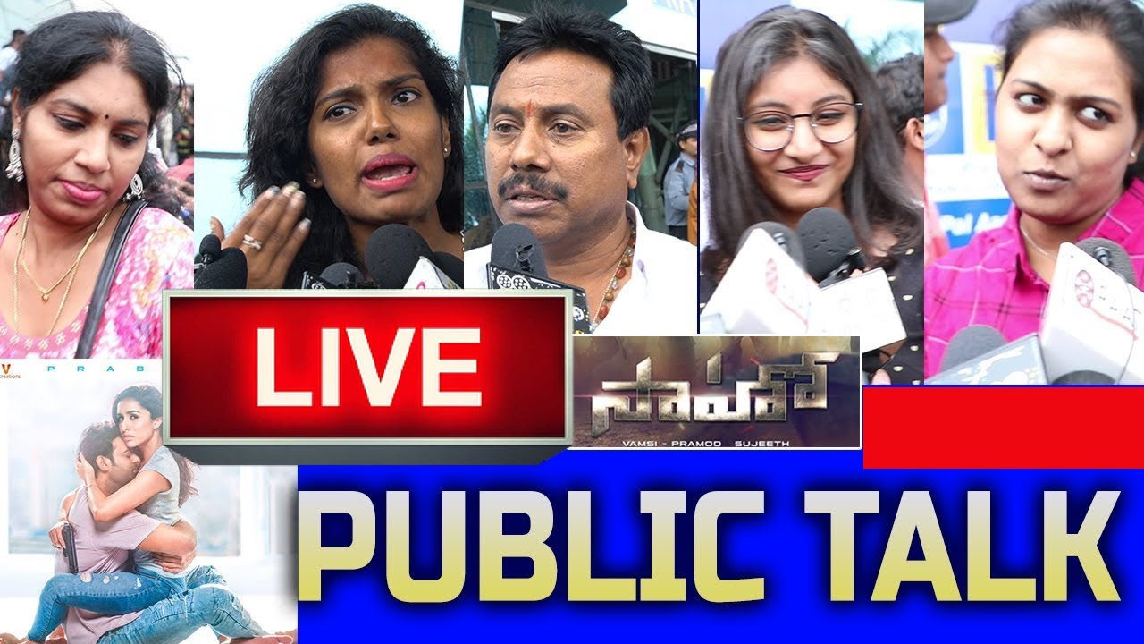 🔴LIVE: Saaho Movie Public Talk | Saaho Movie Review | Live 24