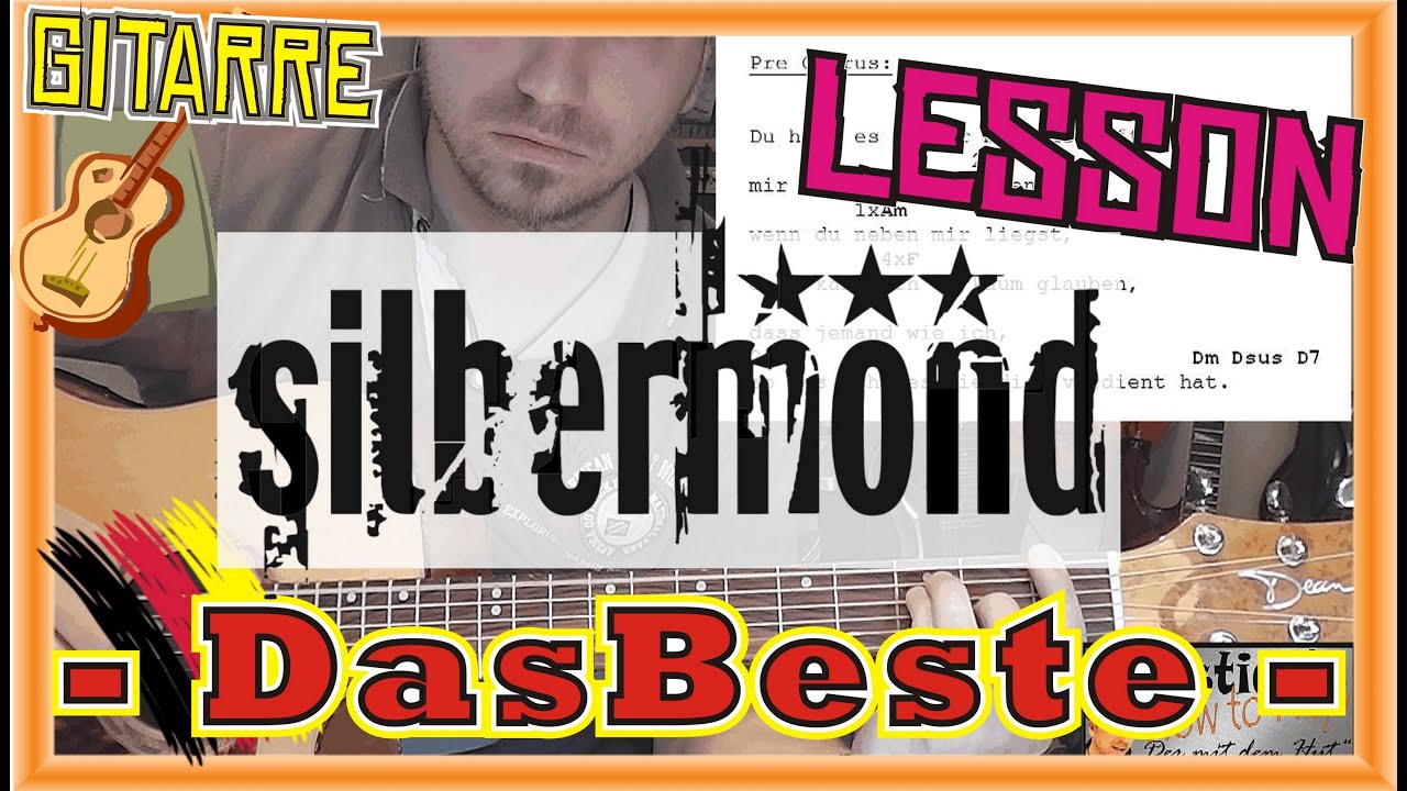 Silbermond Ich Habe Einen Schatz Gefunden Chords How to Play Silbermond DAS BESTE Tabs Akkorde Akustik Gitarre Lernen