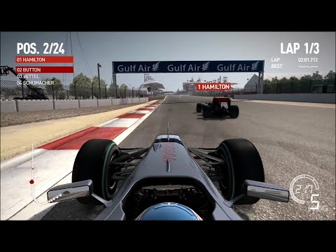 F1 2010 - Bahrain International Circuit - Sakhir (Bahrain Grand Prix) - Gameplay