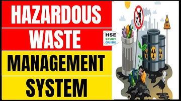 Hazardous Waste Management System | Waste Management System | Hazardous Waste Management