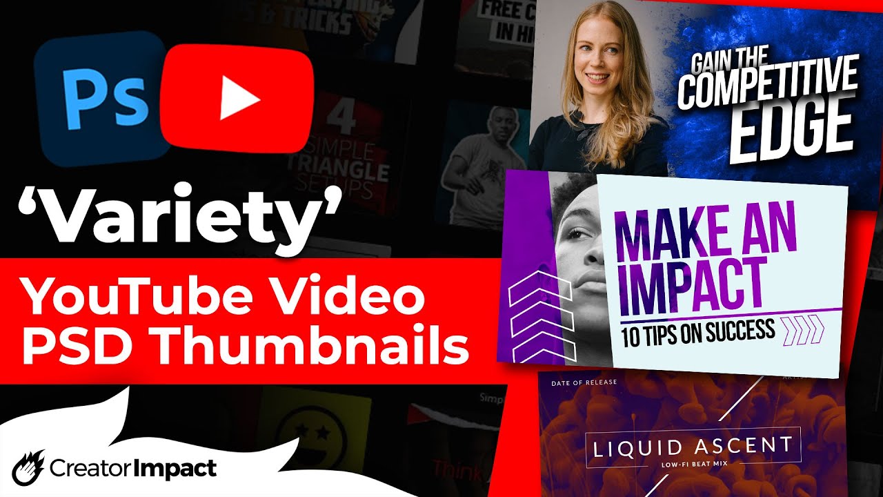 How to Edit My Premium YouTube Photoshop PSD Thumbnail templates