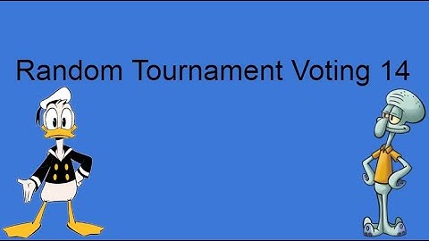 Random Tournament Voting 14